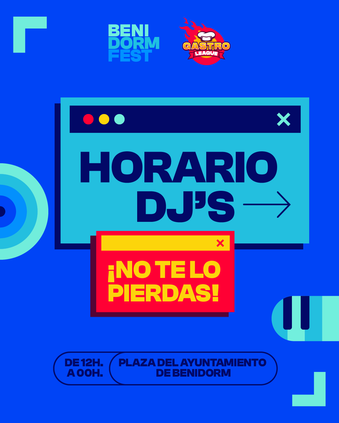 Benidorm Fest × Gastro League — pieza gráfica 01